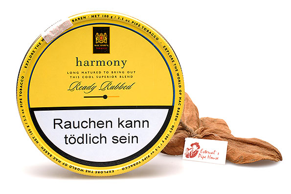 Mac Baren Harmony Ready Rubbed Pfeifentabak 100g Dose Mac Baren Harmony Ready Rubbed Pfeifentabak 100g Dose